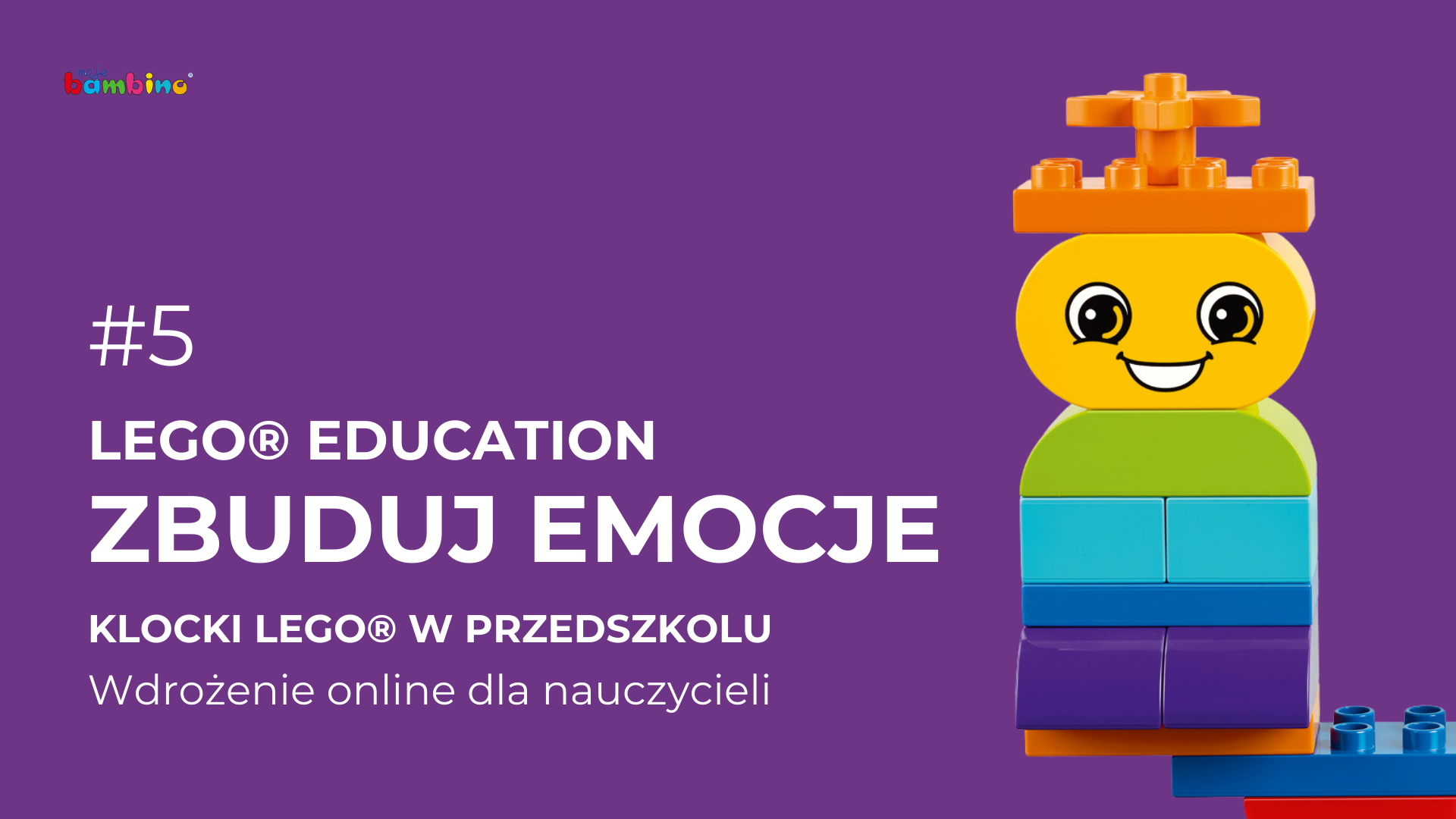plansza do filmu wdrozeniowego LEGO Education Zbuduj Emocje